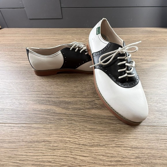 Eastland Shoes - Eastland Sadie Saddle Shoes Womens Black White Leather Oxford Memory Foam 11